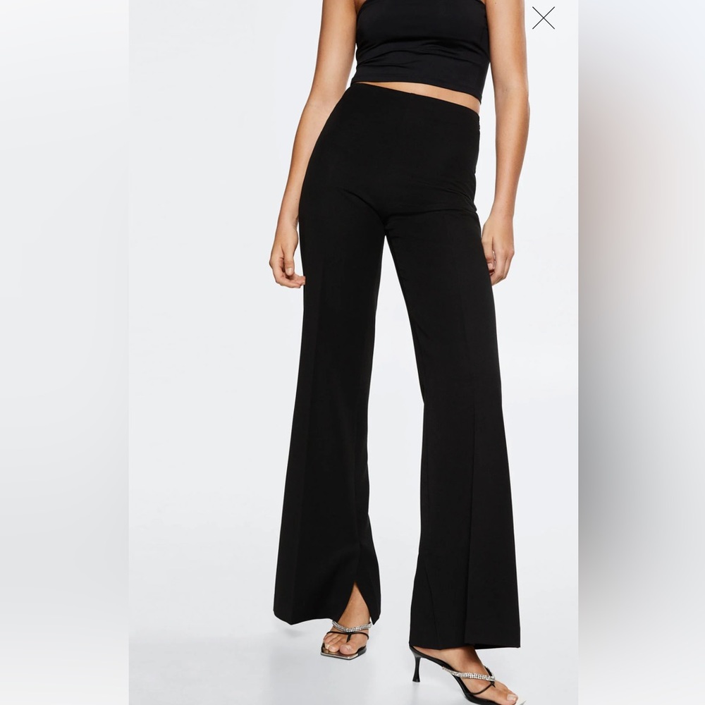 MANGO NWT Flowy Flare Pants size US 6